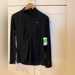 NWT Paradox merino blend black base layer size M